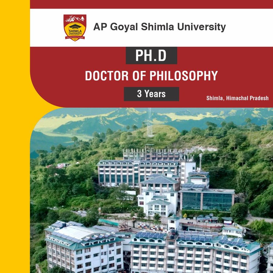 PH.D in Management at Ap Goyal Shimla University - Shimla, Shimla